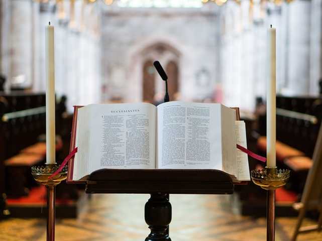 the bible in church